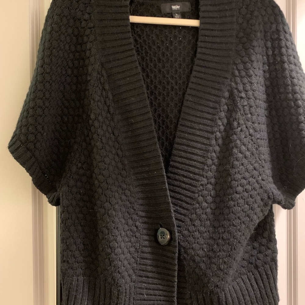 Mossimo bolero style black cardigan, size L